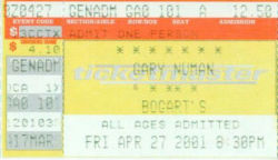 Cincinnati Ticket 2001